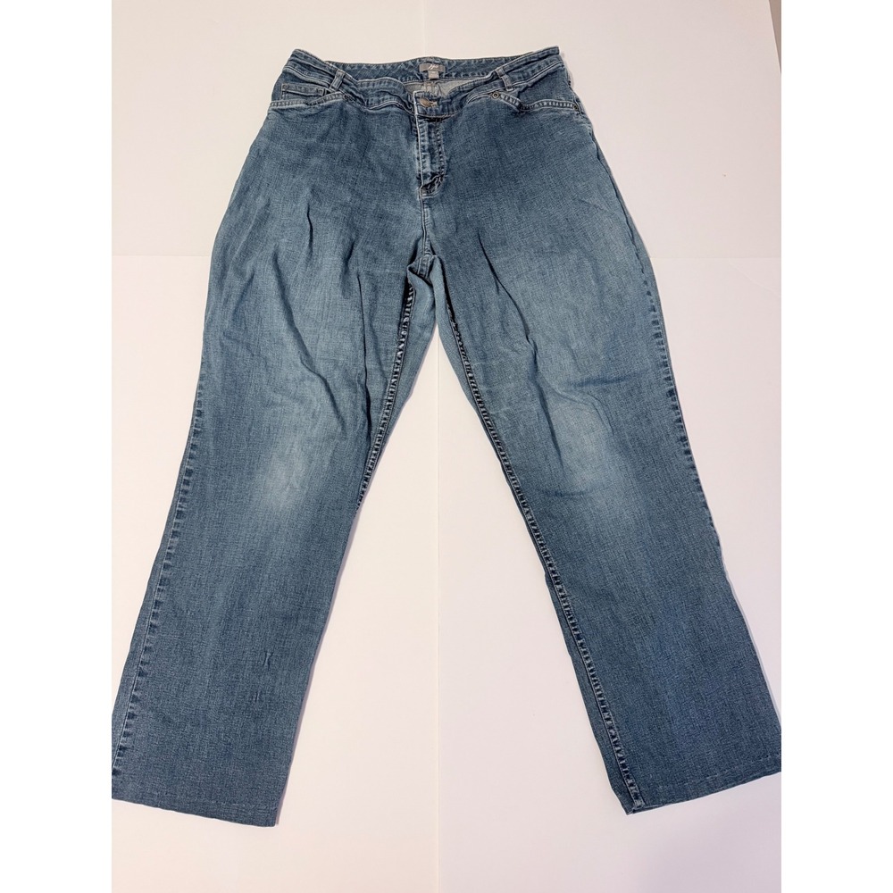 J.Jill Jeans Women 10 Blue Good Straight Leg Stretch